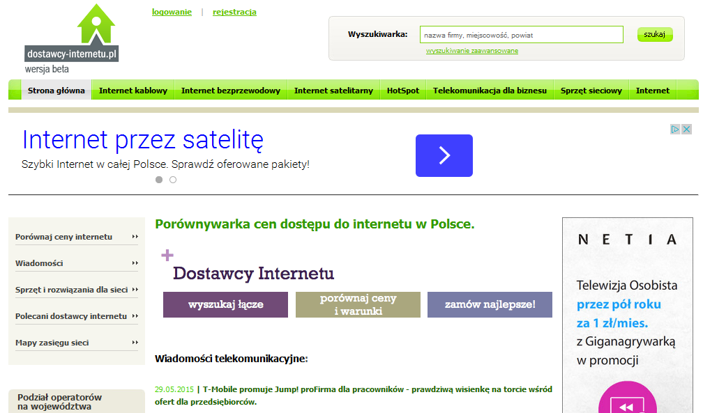 Dostawcy Internetu
